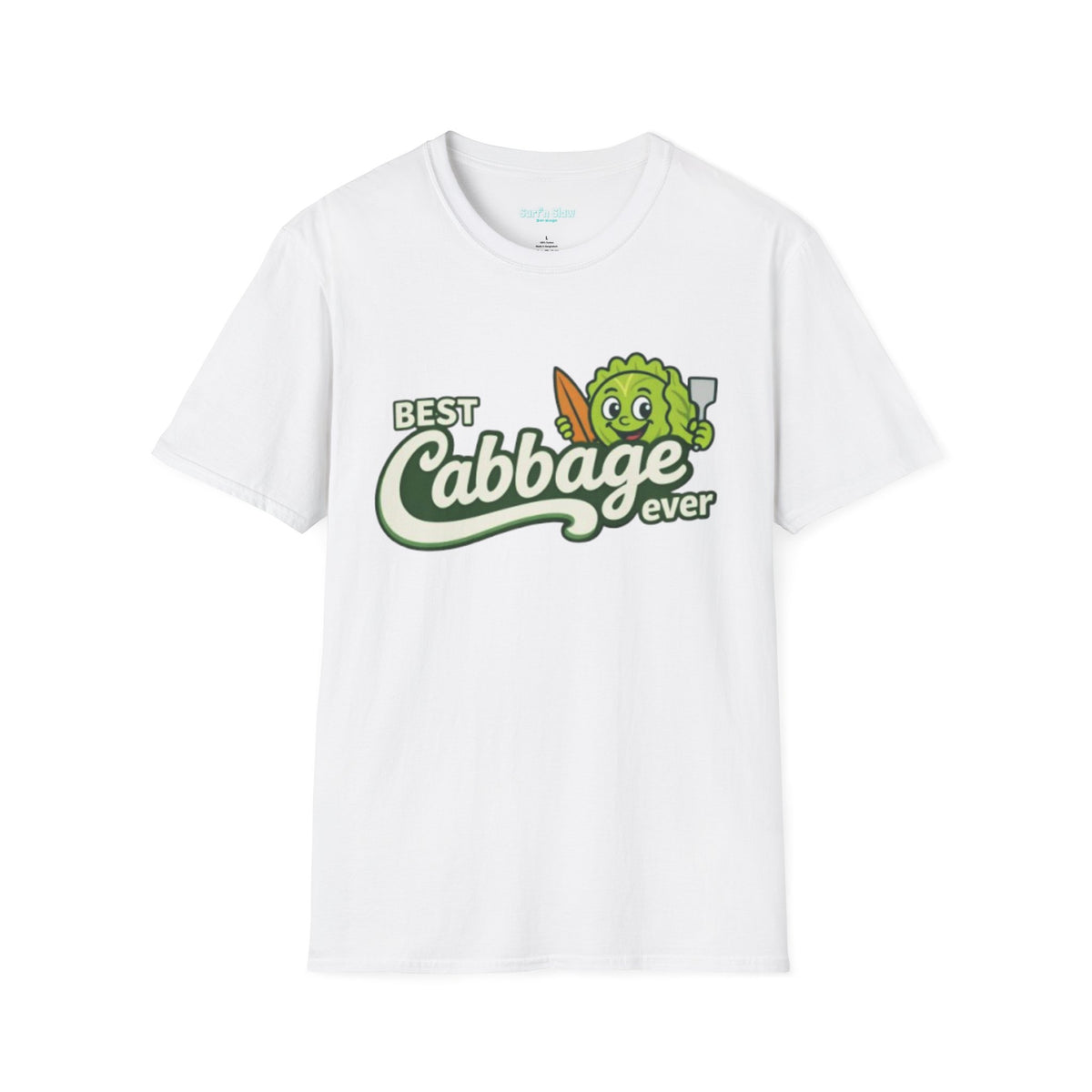 Best Cabbage Ever T-Shirt — Cute Cartoon Veggie Tee