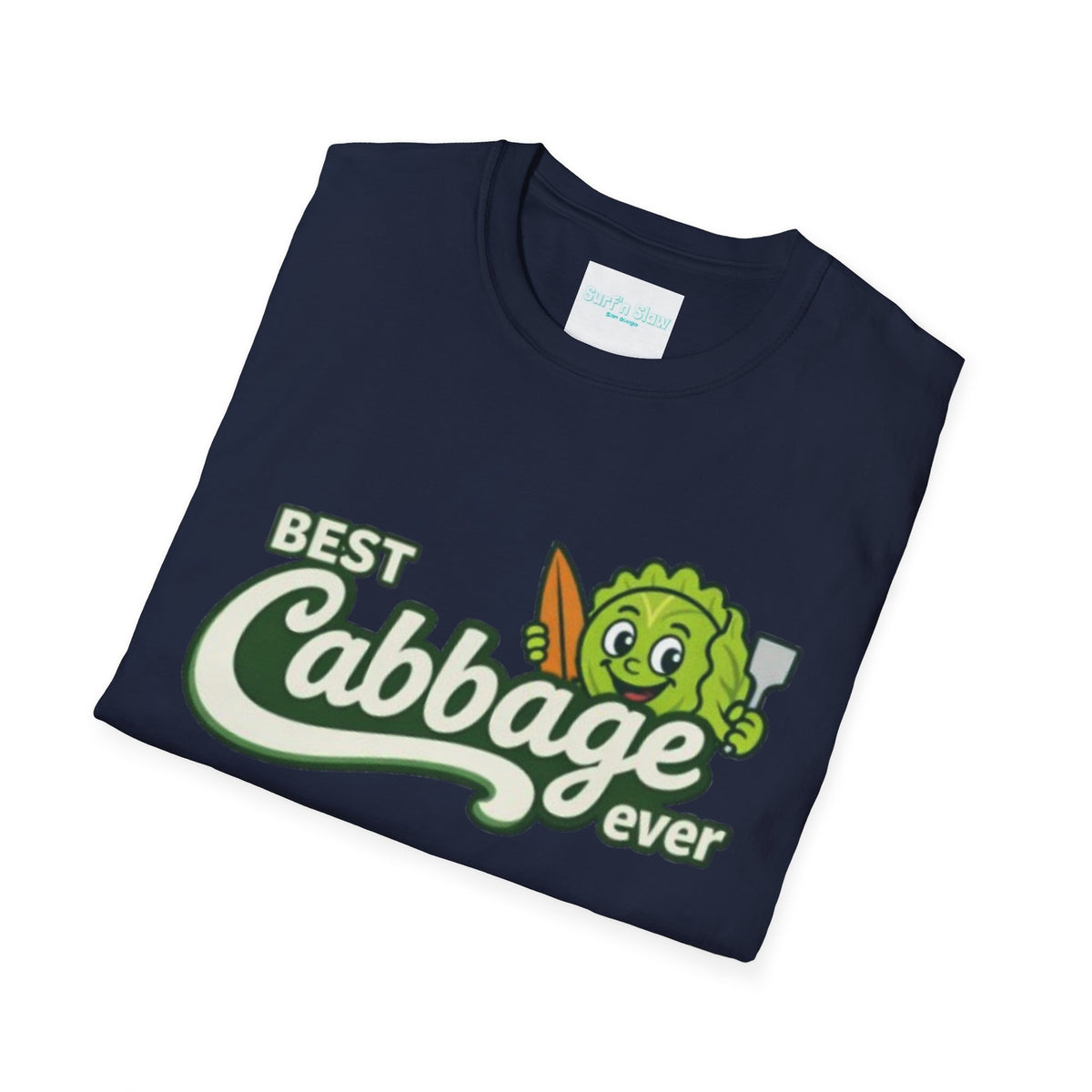 Best Cabbage Ever T-Shirt — Cute Cartoon Veggie Tee