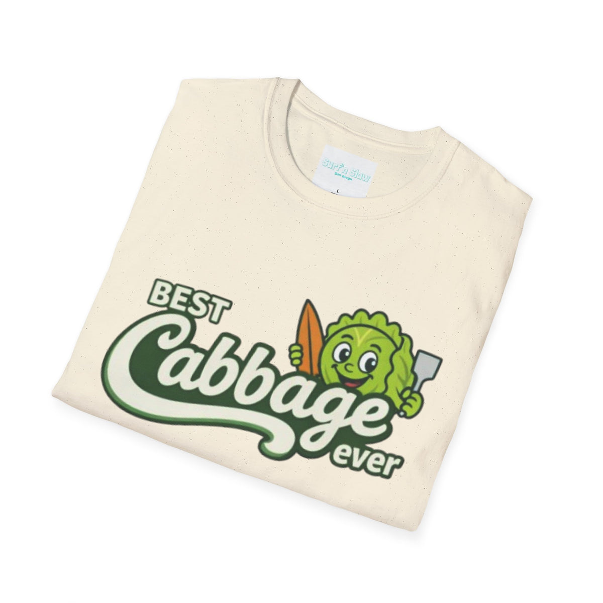 Best Cabbage Ever T-Shirt — Cute Cartoon Veggie Tee