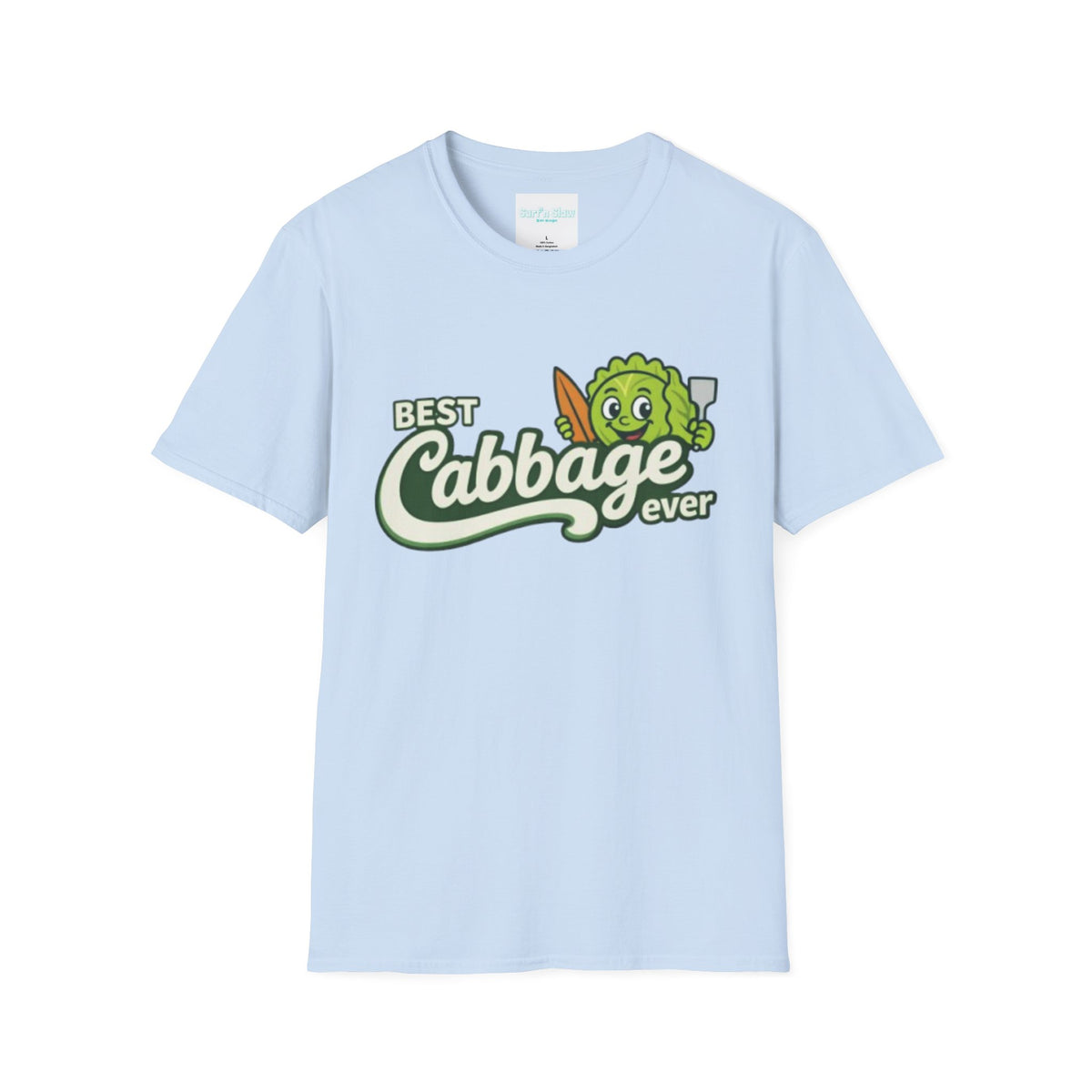 Best Cabbage Ever T-Shirt — Cute Cartoon Veggie Tee