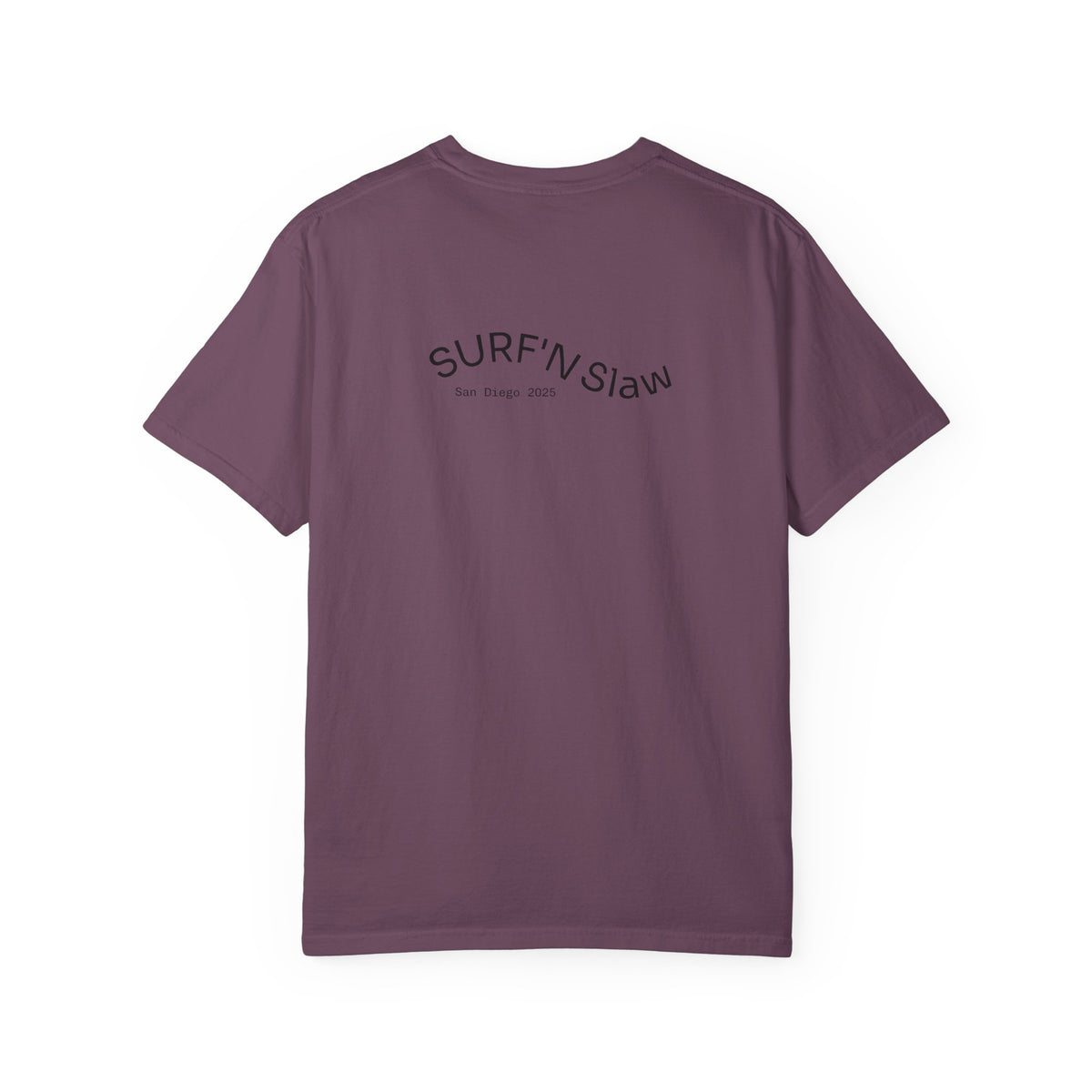 Okonomiyaki Japanese Vertical Script T-Shirt — Surf 'N Slaw San Diego 2025 Tee