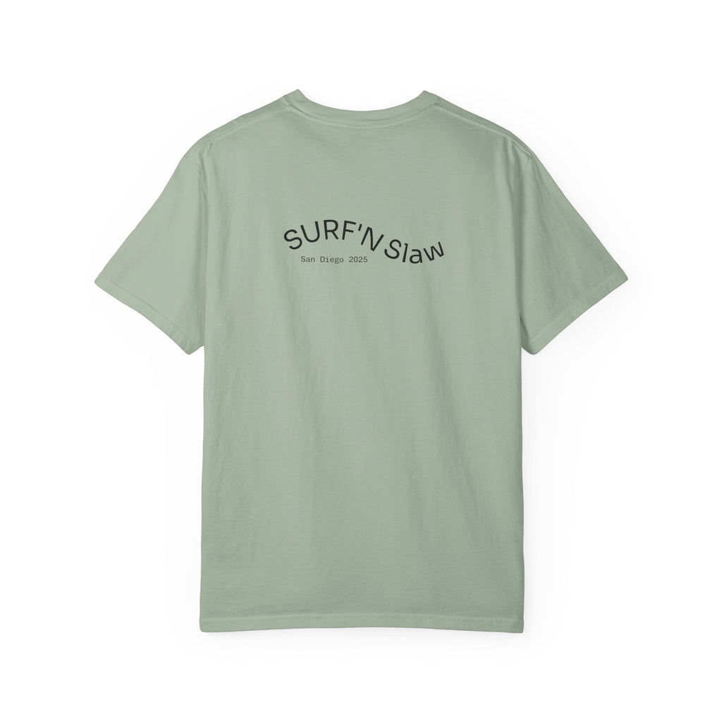 Okonomiyaki Japanese Vertical Script T-Shirt — Surf 'N Slaw San Diego 2025 Tee