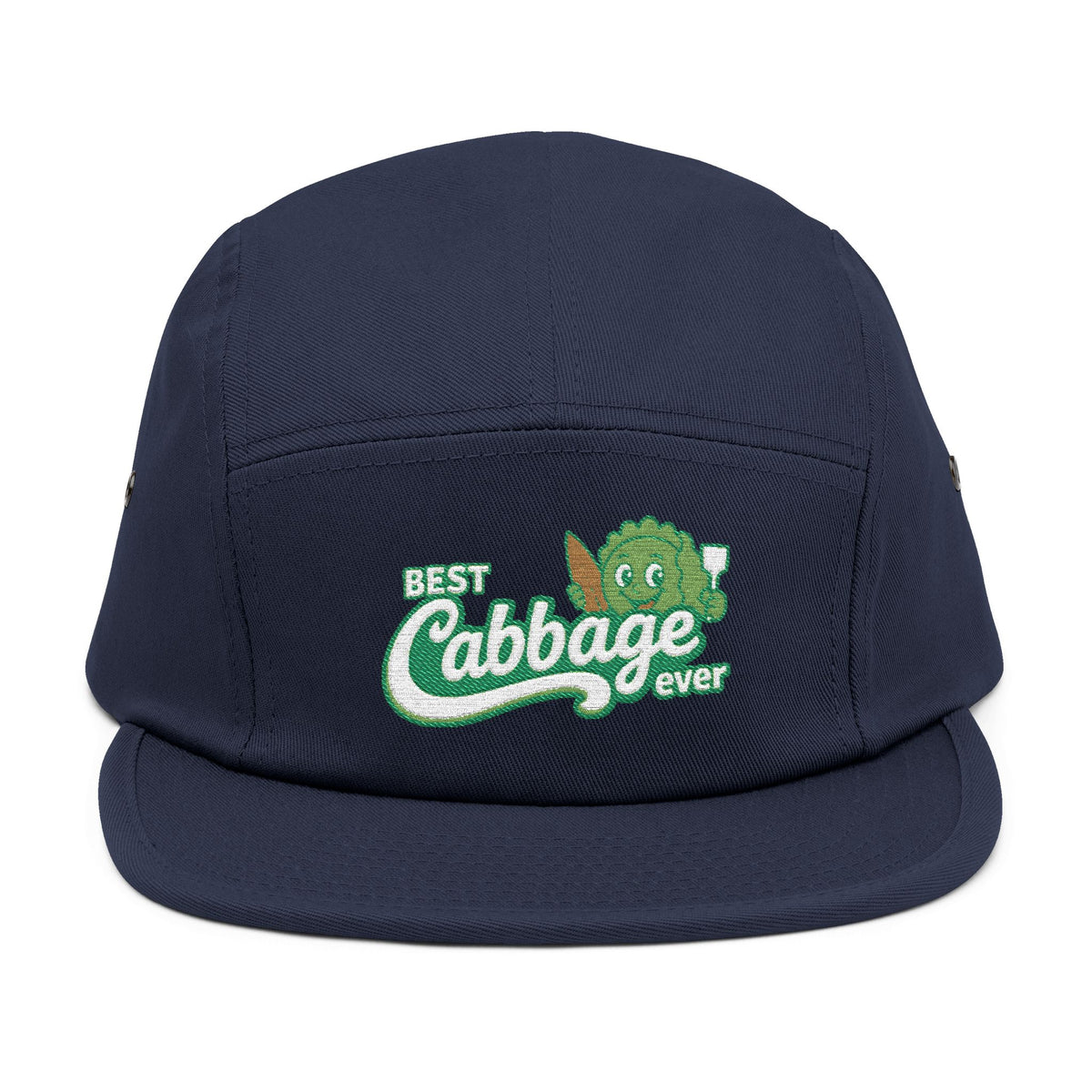 Best Cabbage Ever Embroidered 5-Panel Cap — Cute Vegetable Hat for Gardeners & Foodies