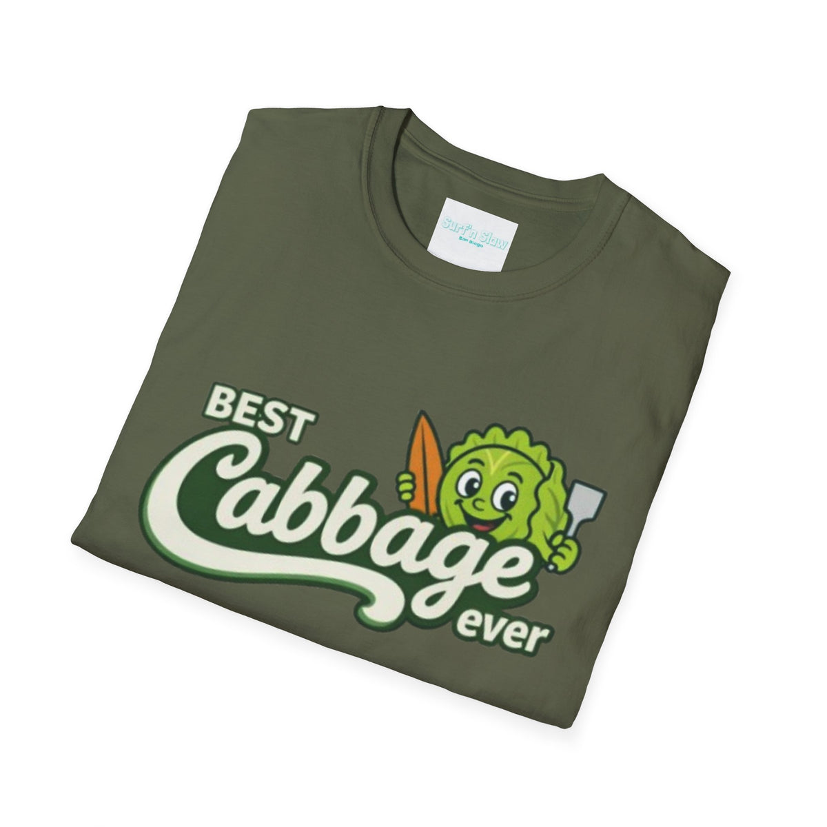 Best Cabbage Ever T-Shirt — Cute Cartoon Veggie Tee