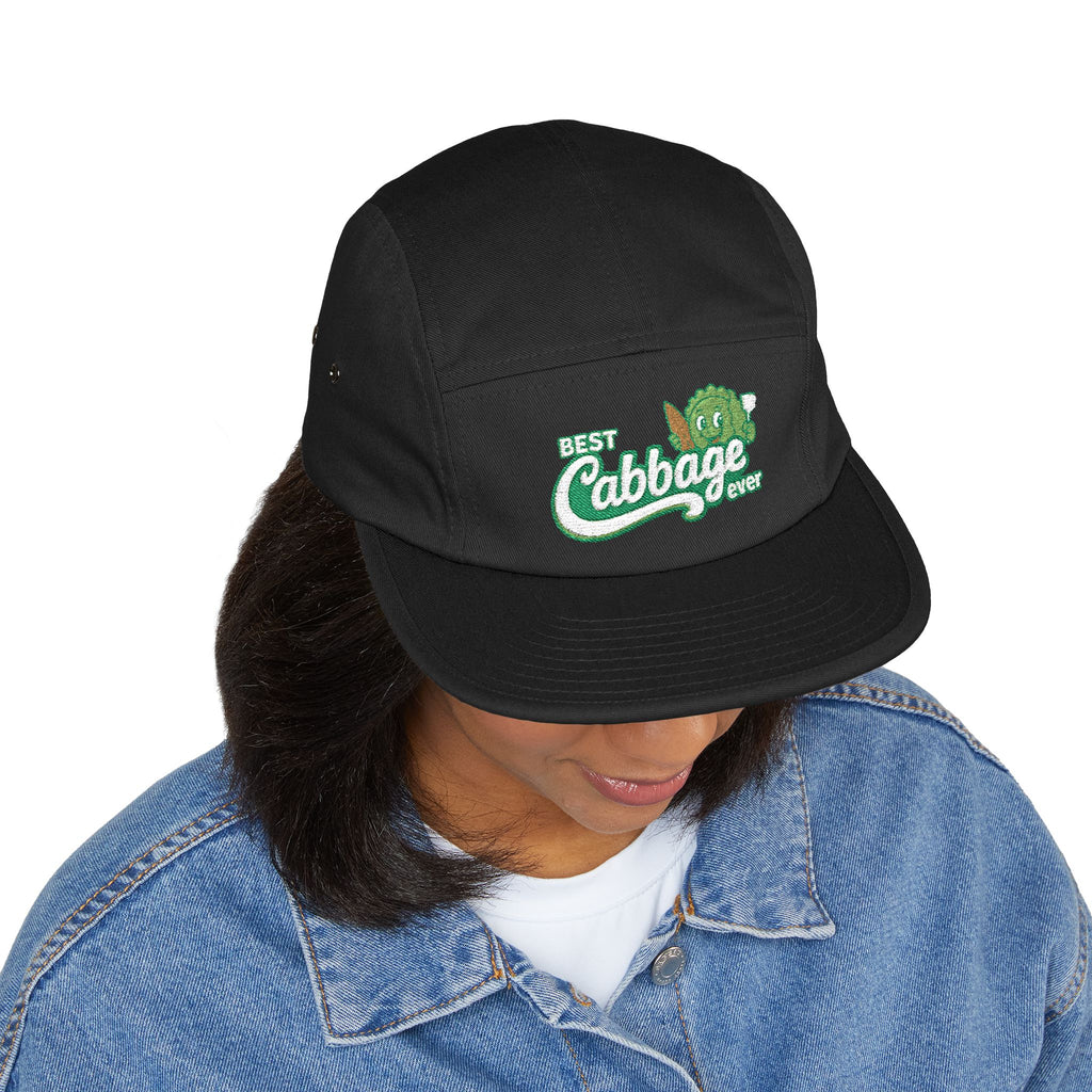 Best Cabbage Ever Embroidered 5-Panel Cap — Cute Vegetable Hat for Gardeners & Foodies