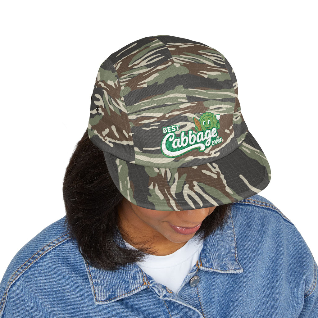 Best Cabbage Ever Embroidered 5-Panel Cap — Cute Vegetable Hat for Gardeners & Foodies