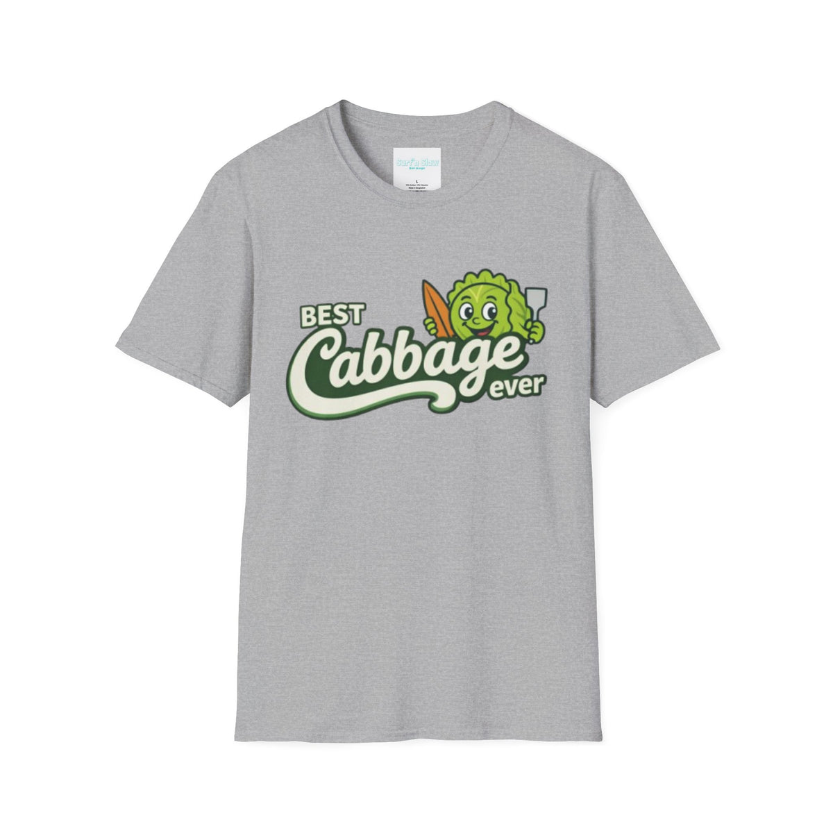 Best Cabbage Ever T-Shirt — Cute Cartoon Veggie Tee