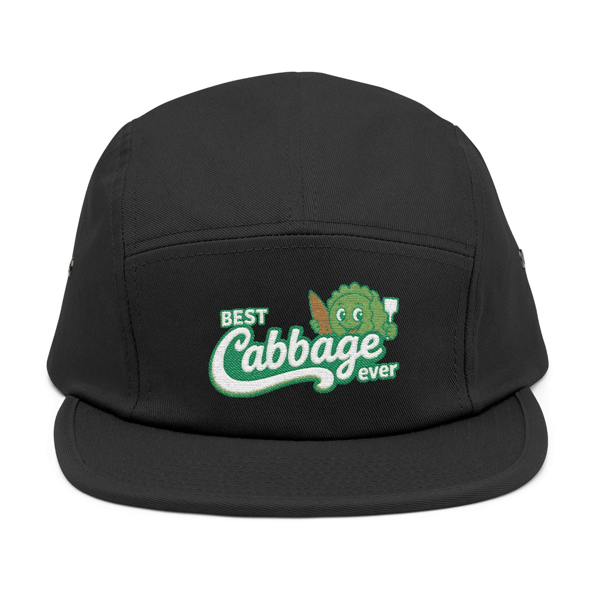 Best Cabbage Ever Embroidered 5-Panel Cap — Cute Vegetable Hat for Gardeners & Foodies