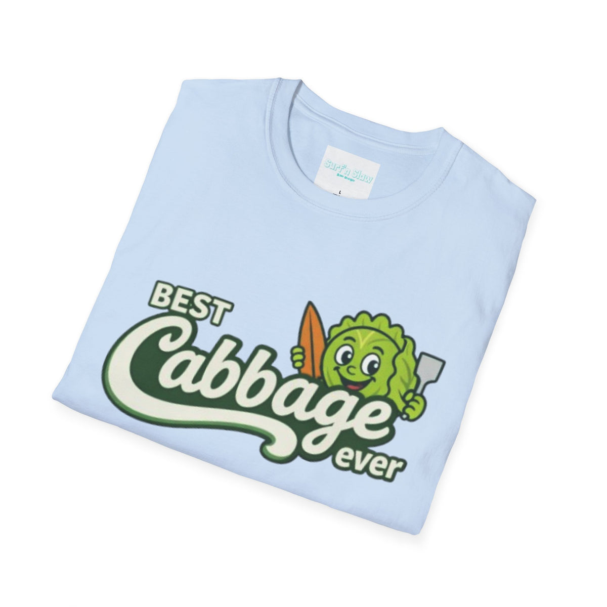 Best Cabbage Ever T-Shirt — Cute Cartoon Veggie Tee